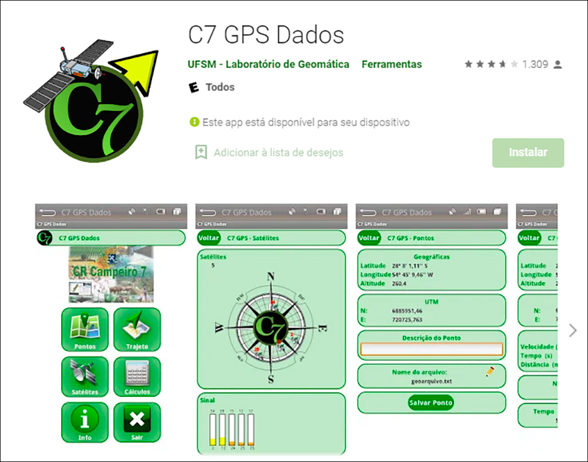 APP C7 GPS Dados APP C7 GPS Dados