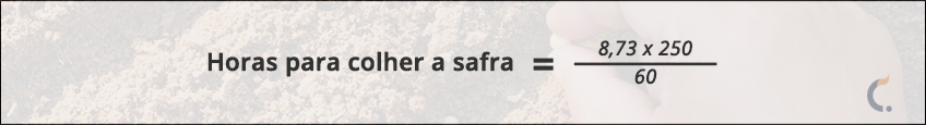Cálculo do Tempo para Colheita de Soja Cálculo do Tempo para Colheita de Soja