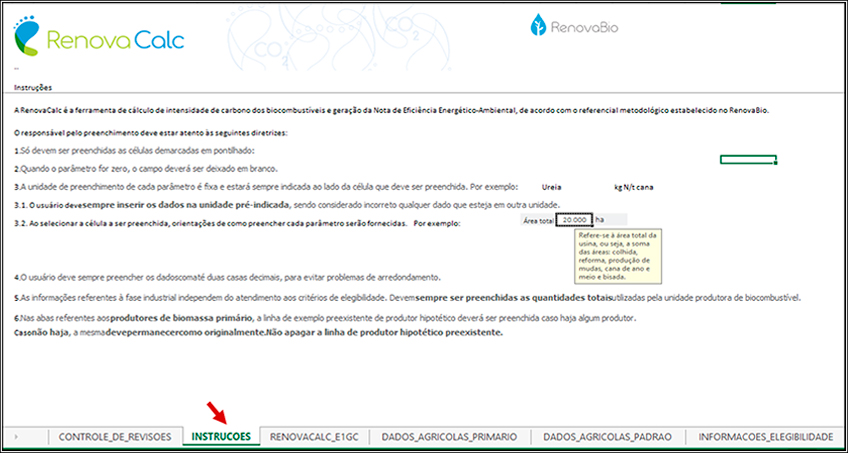 Planilha RenovaCalc Aba 2 Planilha RenovaCalc Aba 2
