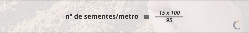 Fórmula de Sementes por Metro (PMS) Fórmula de Sementes por Metro (PMS)